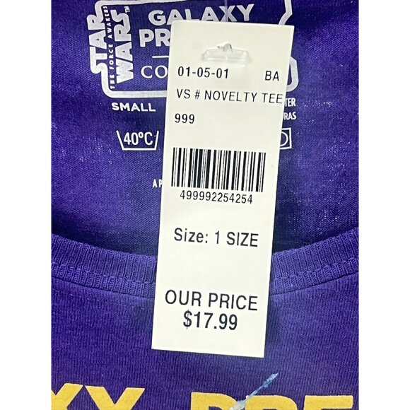 Star Wars Galaxy Premiere 2015 T-Shirt Small Purple New Official Tee - Picture 5 of 5